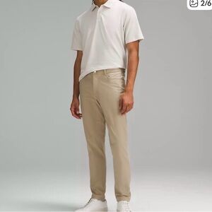 Lululemon ABC Slim-Fit 5 Pocket Pant 31 khaki